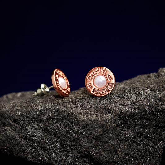 Copper Pearl Earring